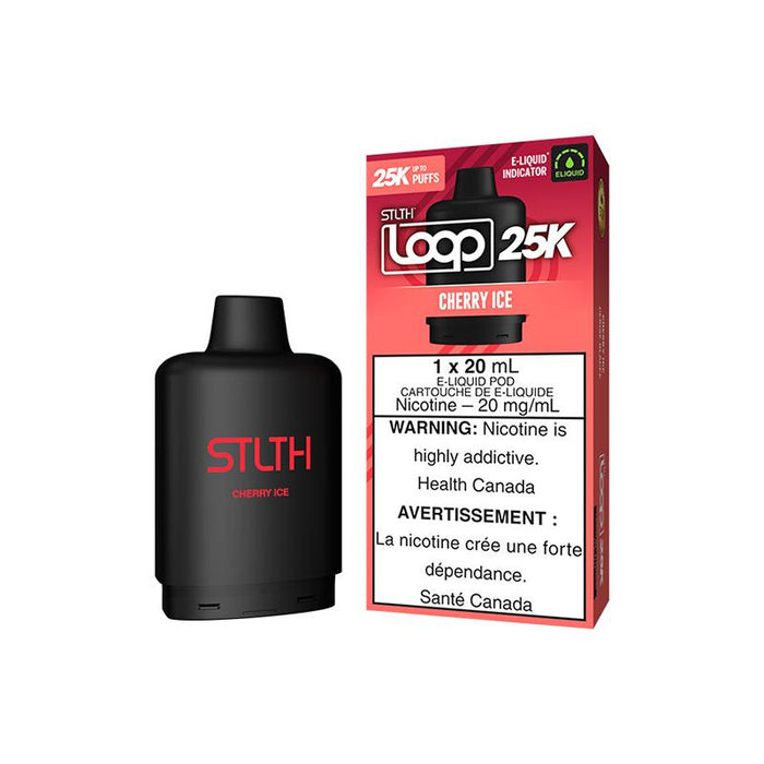 STLTH Loop 25K Pod - Cherry Ice 20mg