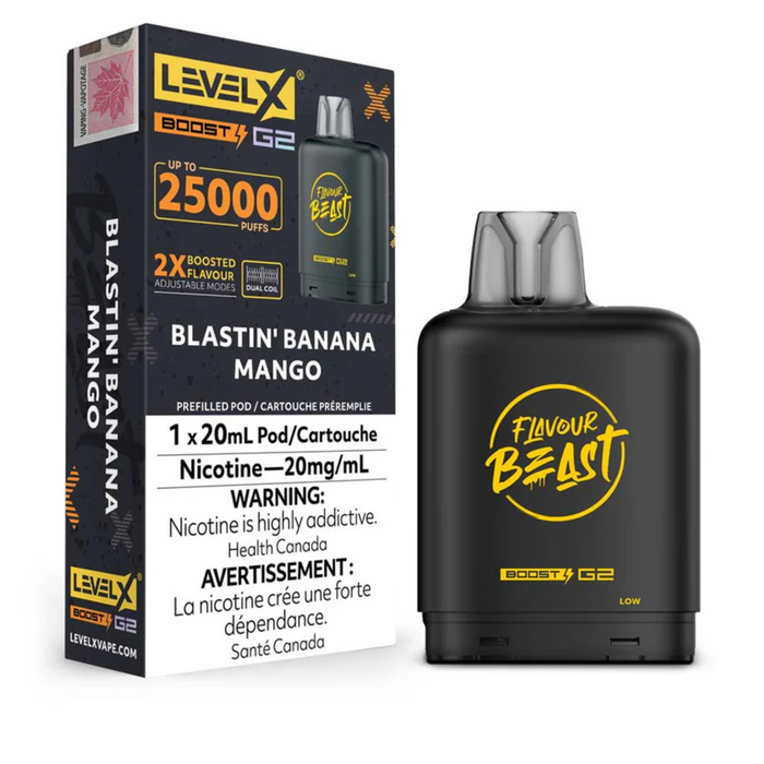 Level X Flavour Beast Boost G2 - Blastin' Banana Mango 20mg