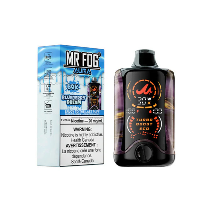 Mr. Fog Aura 60K Disposable - Blueberry Dream 20mg