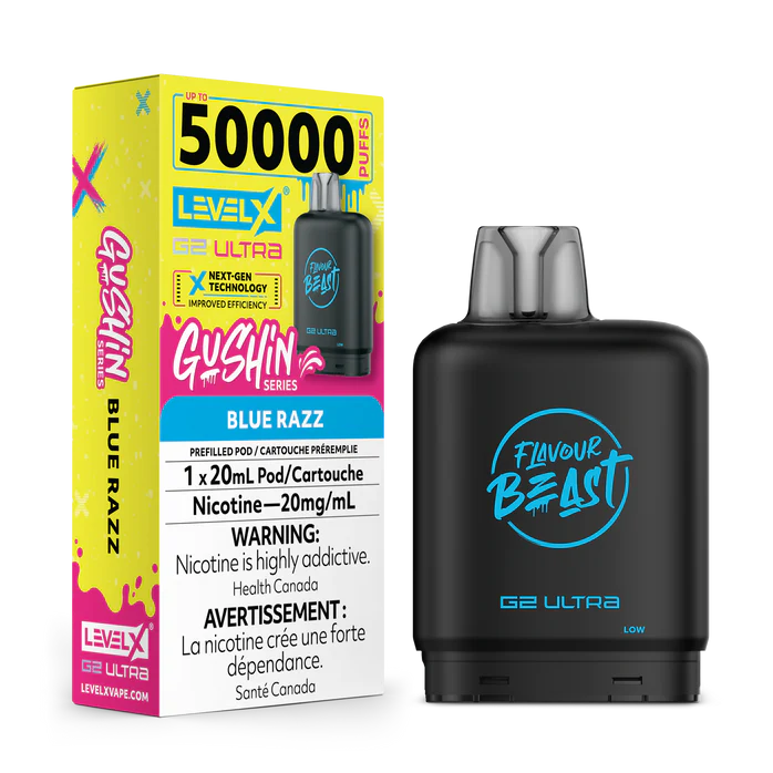 Level X Flavour Beast G2 Ultra - Gushin' Blue Razz 20mg