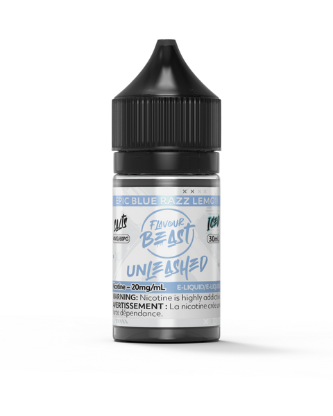 Flavour Beast Unleashed Salt- Epic Blue Razz Lemon Iced 30ml — Fat