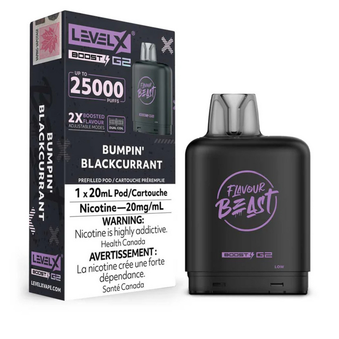 Level X Flavour Beast Boost G2 - Bumpin' Blackcurrant 20mg