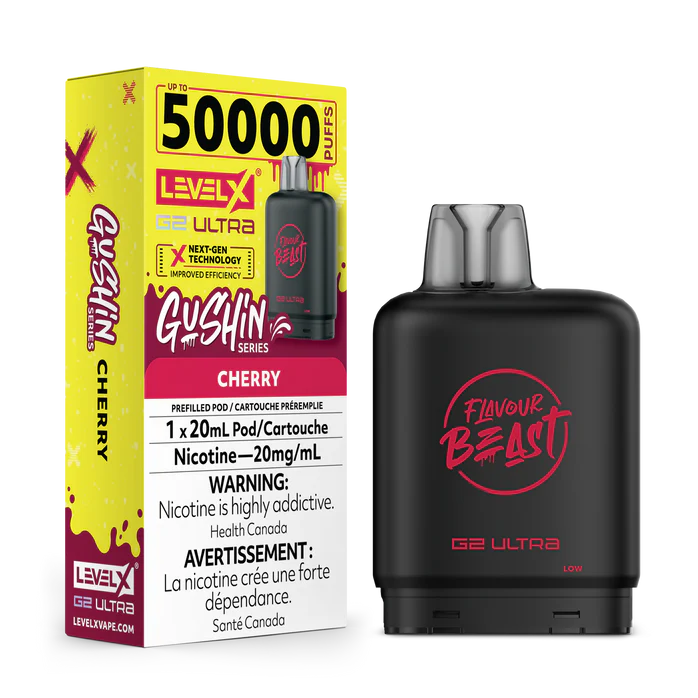 Level X Flavour Beast G2 Ultra - Gushin' Cherry 20mg