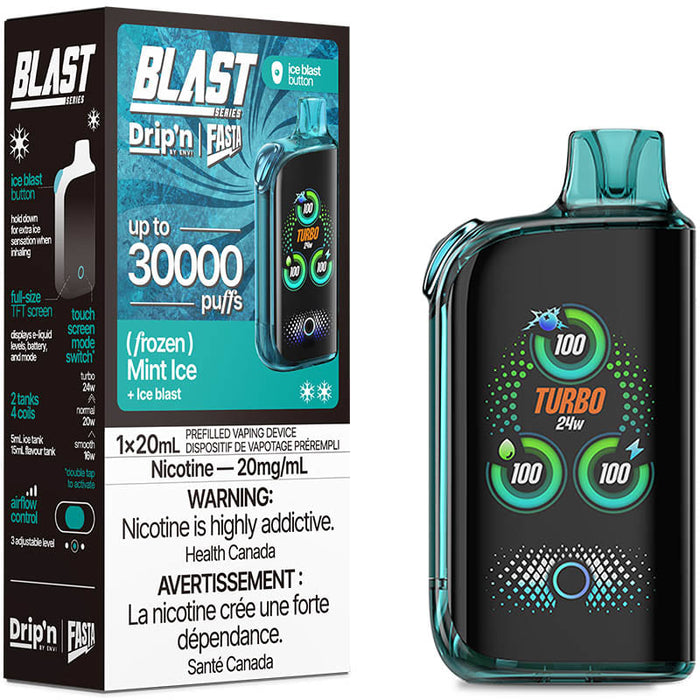 Drip'n by ENVI x Fasta BLAST 30K Disposable - Mint Ice 20mg