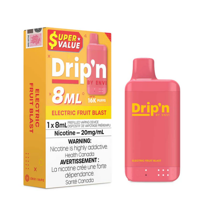 Drip'n by ENVI 16K Disposable - Electric Fruit Blast 20mg