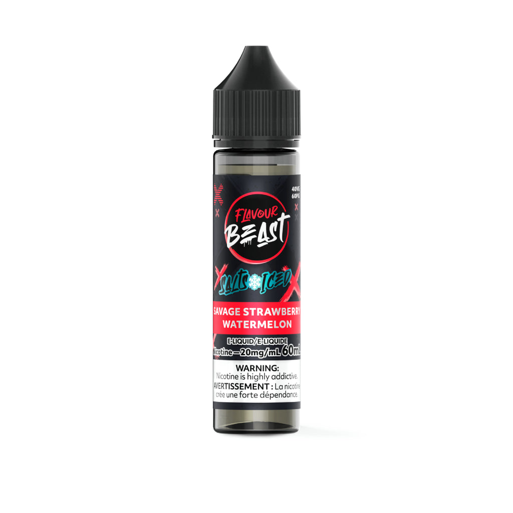 Flavour Beast Salt - Savage Strawberry Watermelon 60ml  Fat Panda Webstore