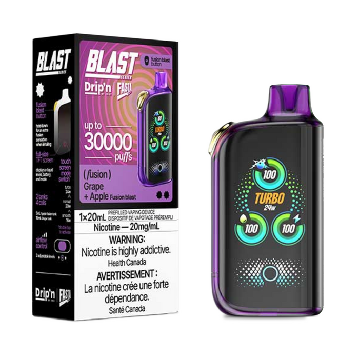 Drip'n by ENVI x Fasta BLAST 30K Disposable - Grape & Apple (Fusion) 20mg