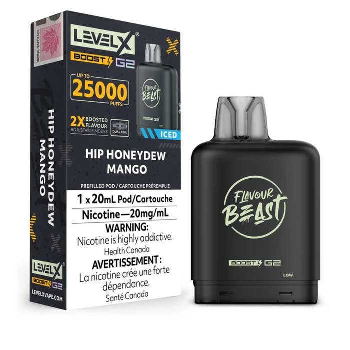 Level X Flavour Beast Boost G2 - Hip Honeydew Mango 20mg