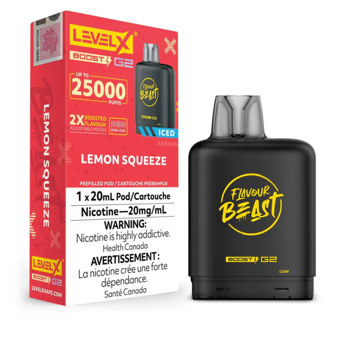 Level X Flavour Beast Boost G2 - Lemon Squeeze 20mg