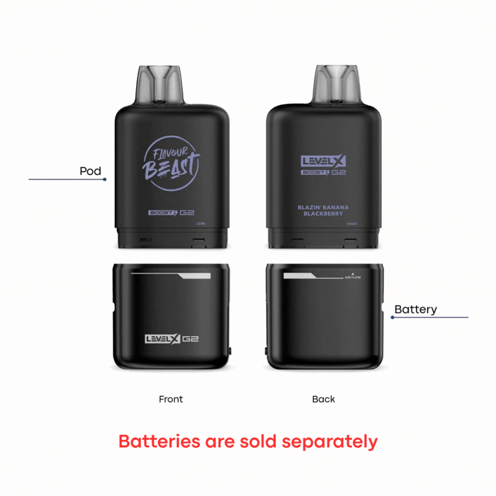 Level X Flavour Beast Boost G2 - Super Sour Lemon Iced  20mg