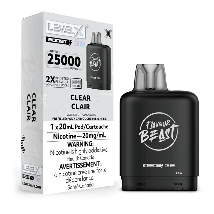 Level X Flavour Beast Boost G2 - Clear 20mg