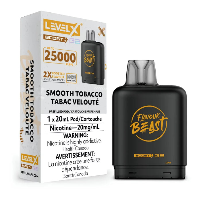 Level X Flavour Beast Boost G2 - Smooth Tobacco 20mg