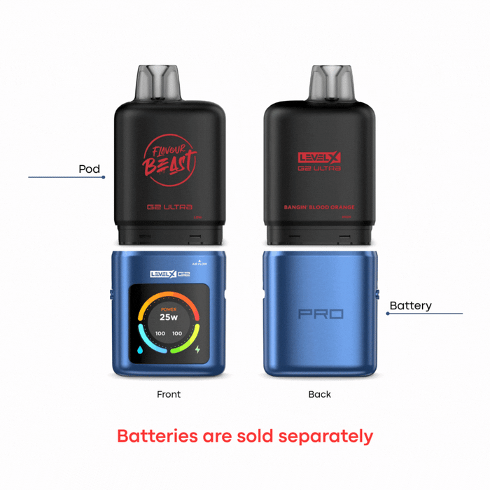 Level X Flavour Beast G2 Ultra - Frizzy Peach 20mg