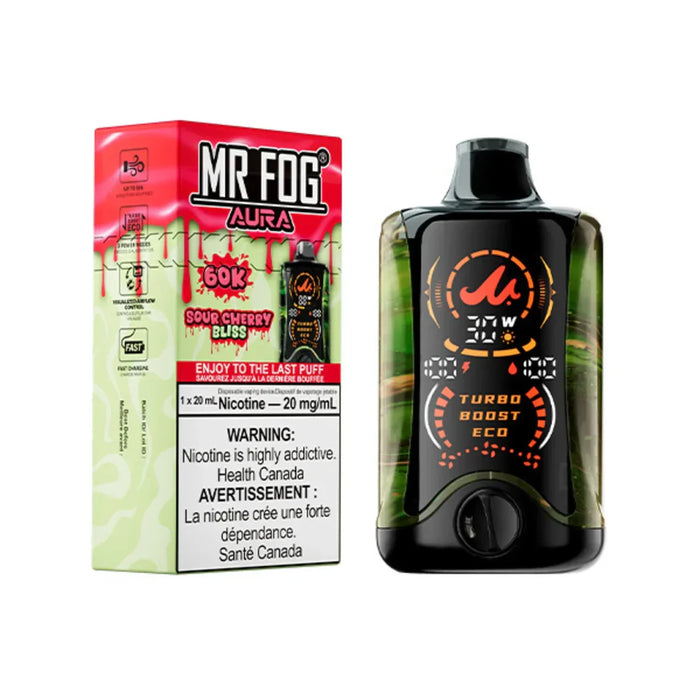 Mr. Fog Aura 60K Disposable - Sour Cherry Bliss 20mg