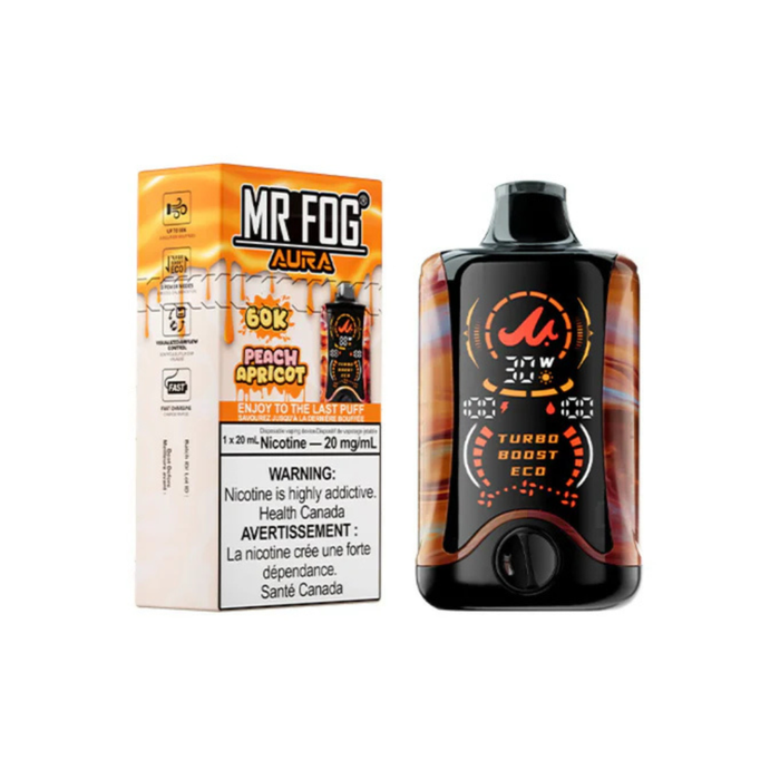 Mr. Fog Aura 60K Disposable - Peach Apricot 20mg