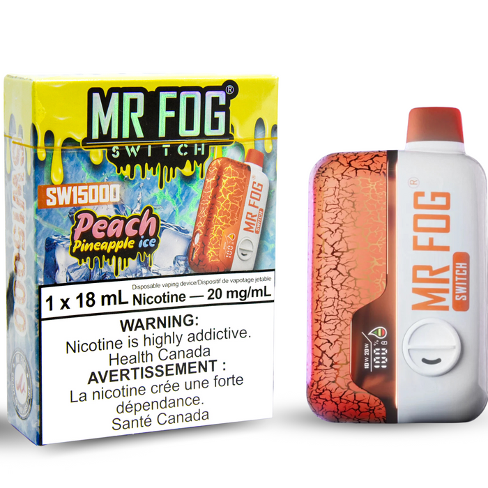 Mr. Fog Switch 15K Disposable - Peach Pineapple Ice 20mg