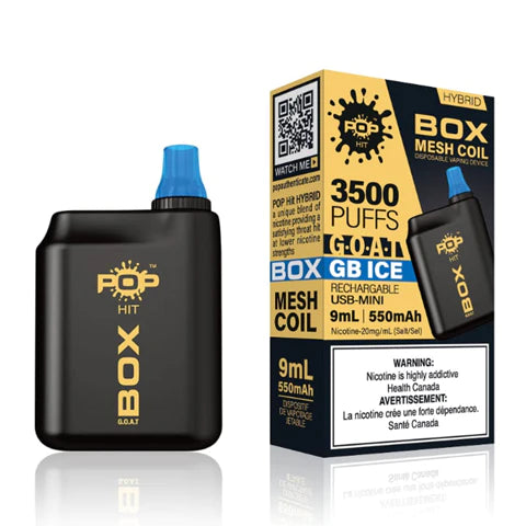 Pop Hybrid Box GOAT Disposable - GB Ice 20mg