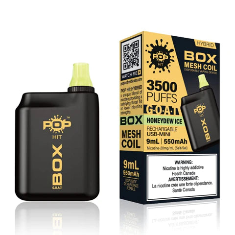 Pop Hybrid Box GOAT Disposable - Honeydew Ice 20mg