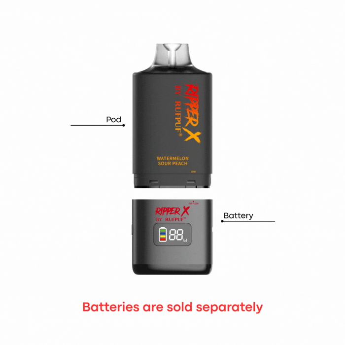 RufPuf Ripper X 35K Pods - All Flavours - 35,000 Puffs