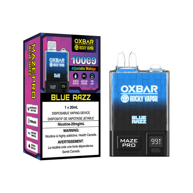Rocky Vapor OXBAR Maze Pro 10K Disposable - Blue Razz 20mg