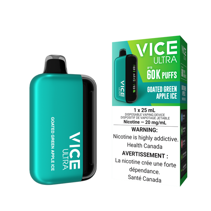 Vice Ultra Disposable -  Goated Green Apple Ice 20mg