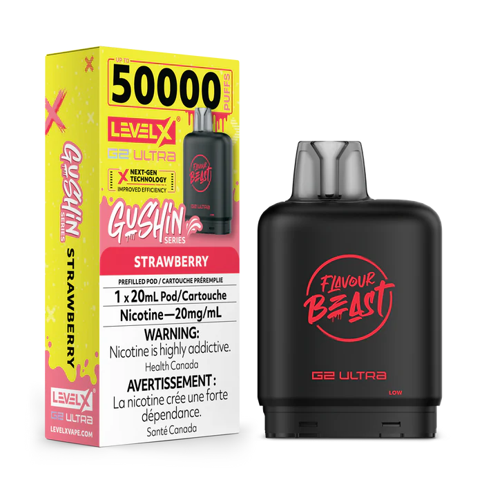 Level X Flavour Beast G2 Ultra - Gushin' Strawberry 20mg