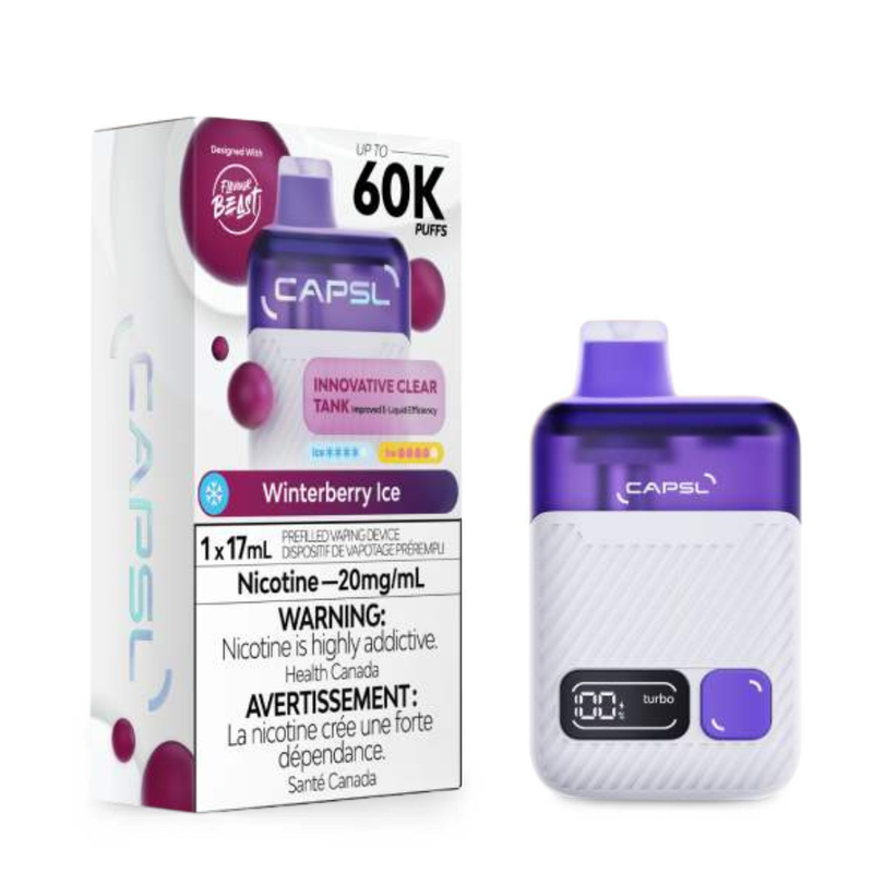 CAPSL 60K Disposable - Winterberry Ice 20mg