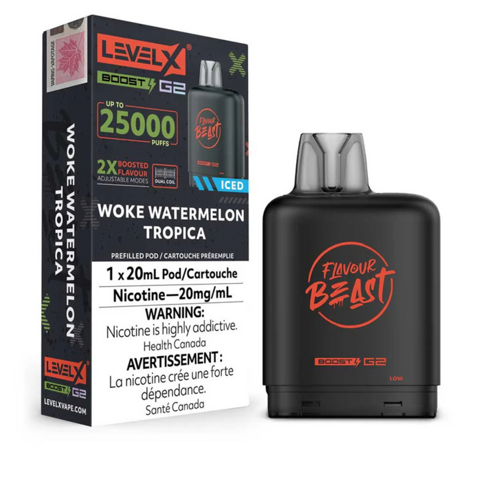 Level X Flavour Beast Boost G2 - Woke Watermelon Tropica 20mg