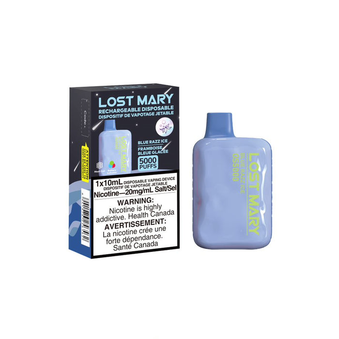 Lost Mary 5000 Disposable - Blue Razz Ice 20mg