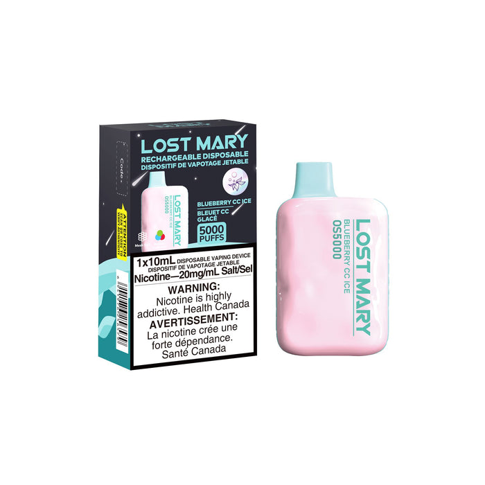 Lost Mary 5000 Disposable - Blueberry CC Ice 20mg