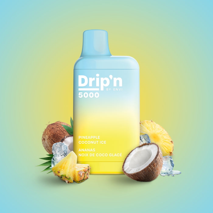 Drip'n by ENVI 5000 Disposable - Pineapple Coconut Ice 20mg
