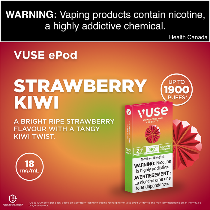 Vuse ePod Strawberry Kiwi Pods (2x)