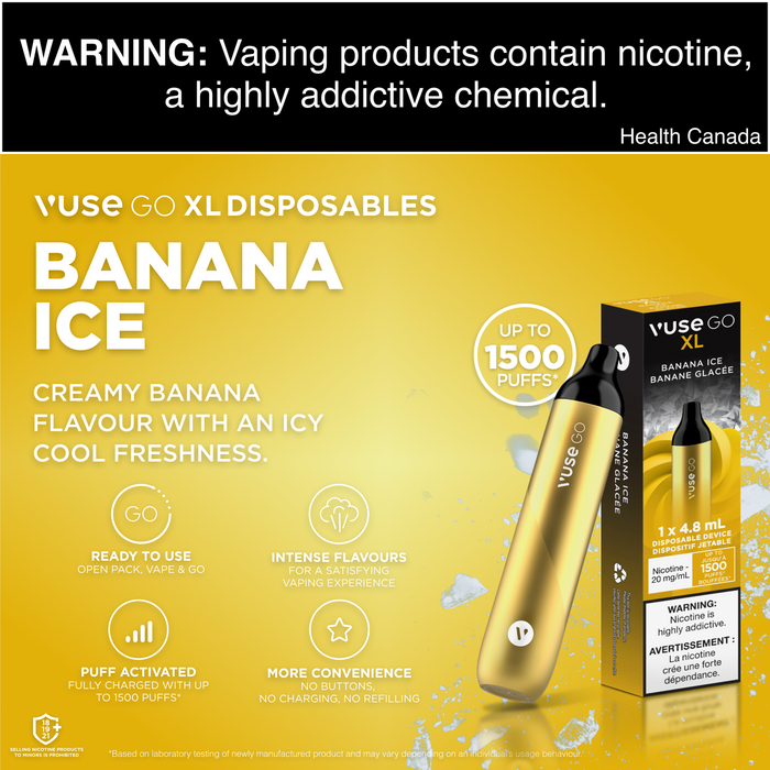 Vuse Go XL Disposable Banana Ice 20mg