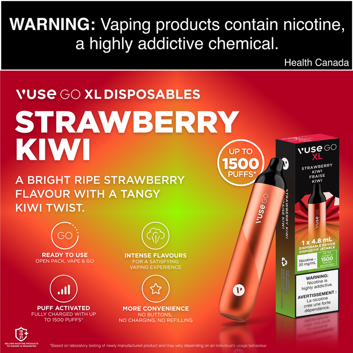 Vuse Go XL Disposable Strawberry Kiwi 20mg