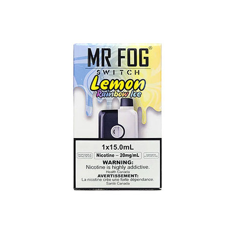 Mr. Fog Switch Disposable - Lemon Rainbow Ice 20mg