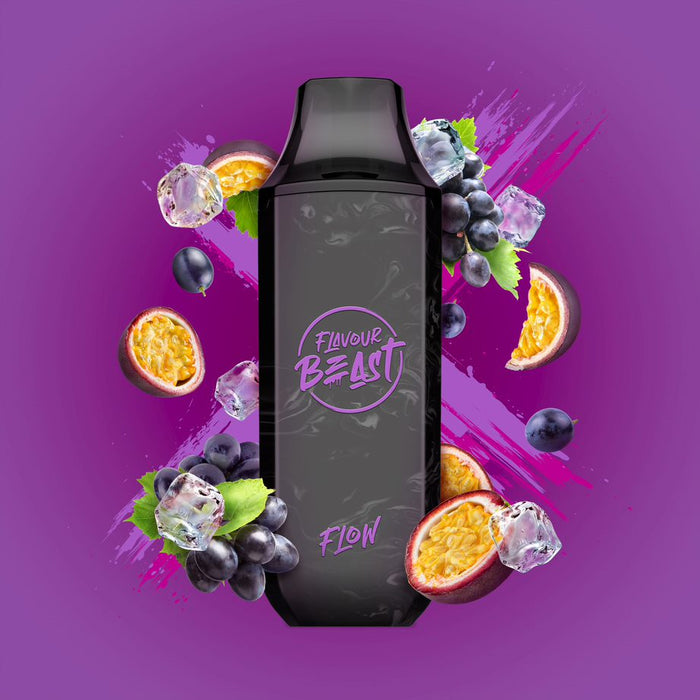 Flavour Beast Flow Disposable - Groovy Grape Passionfruit Iced 20mg